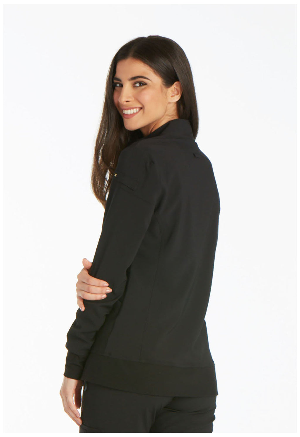 iFlex CK303 Zip Front Jacket Black