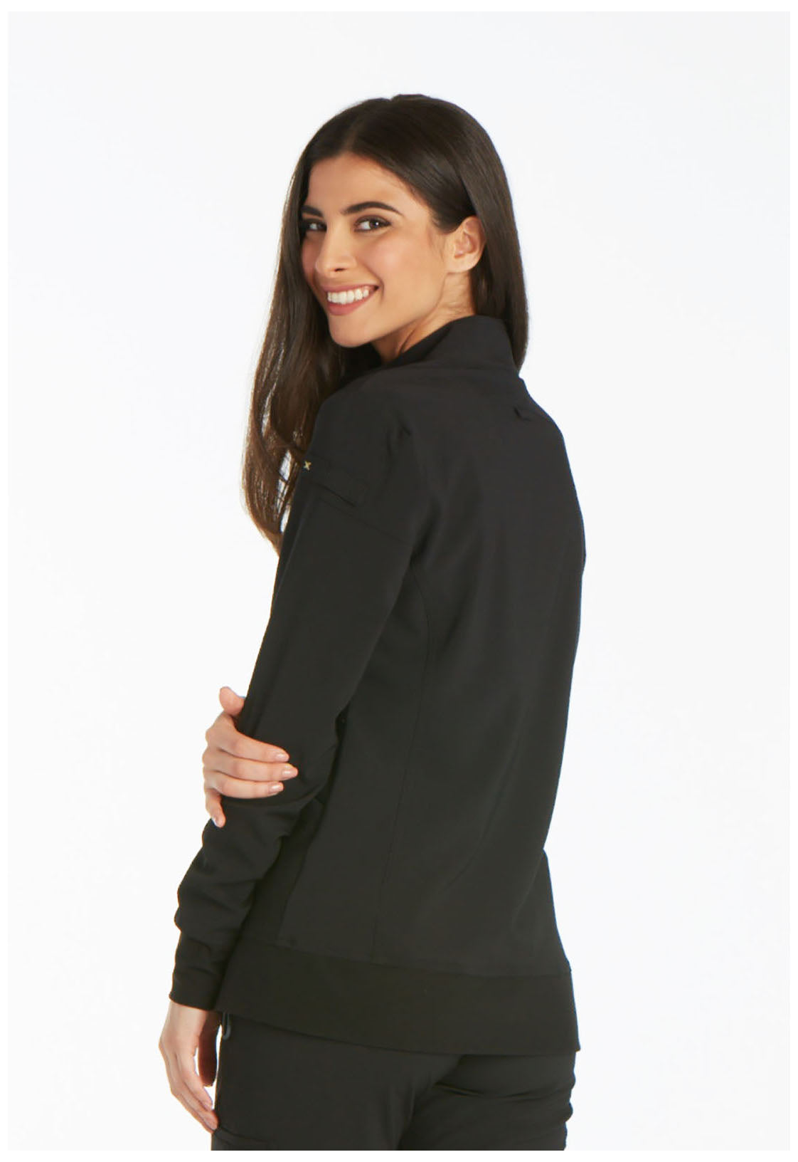 iFlex CK303 Zip Front Jacket Black