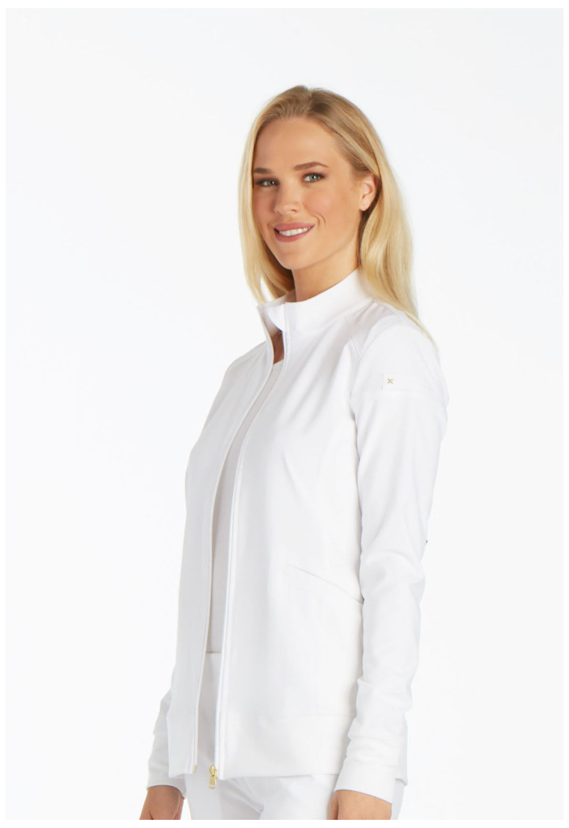 iFlex CK303 Zip Front Jacket White