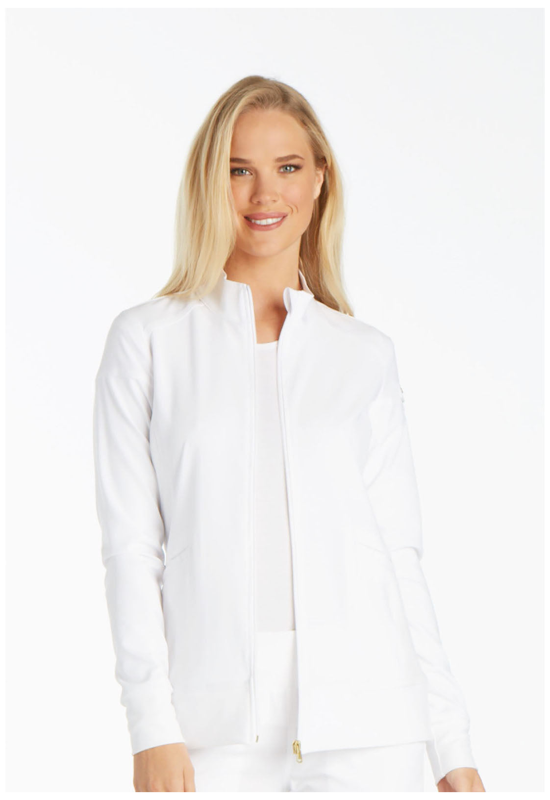 iFlex CK303 Zip Front Jacket White
