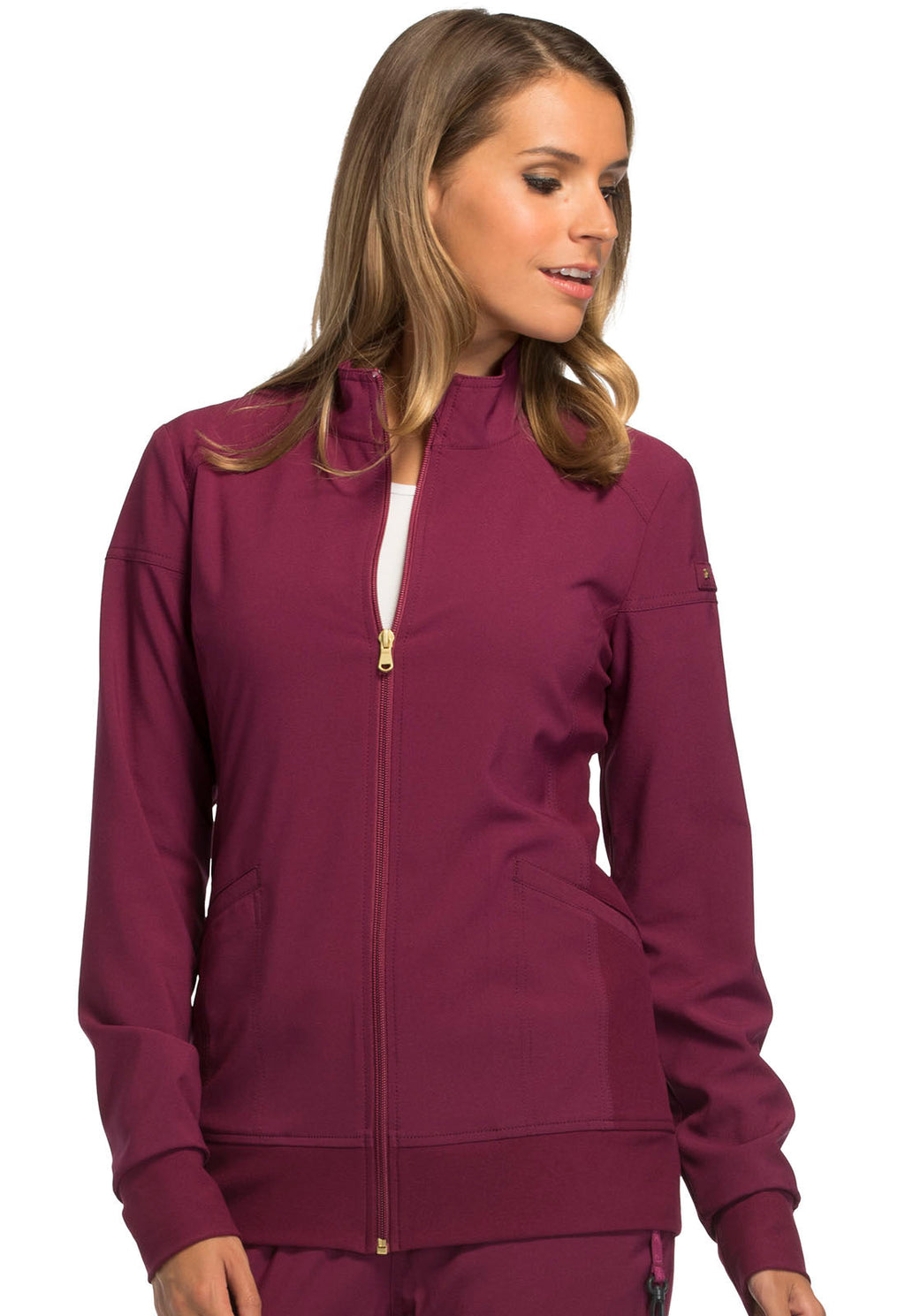 iFlex CK303 Zip Front Jacket Wine
