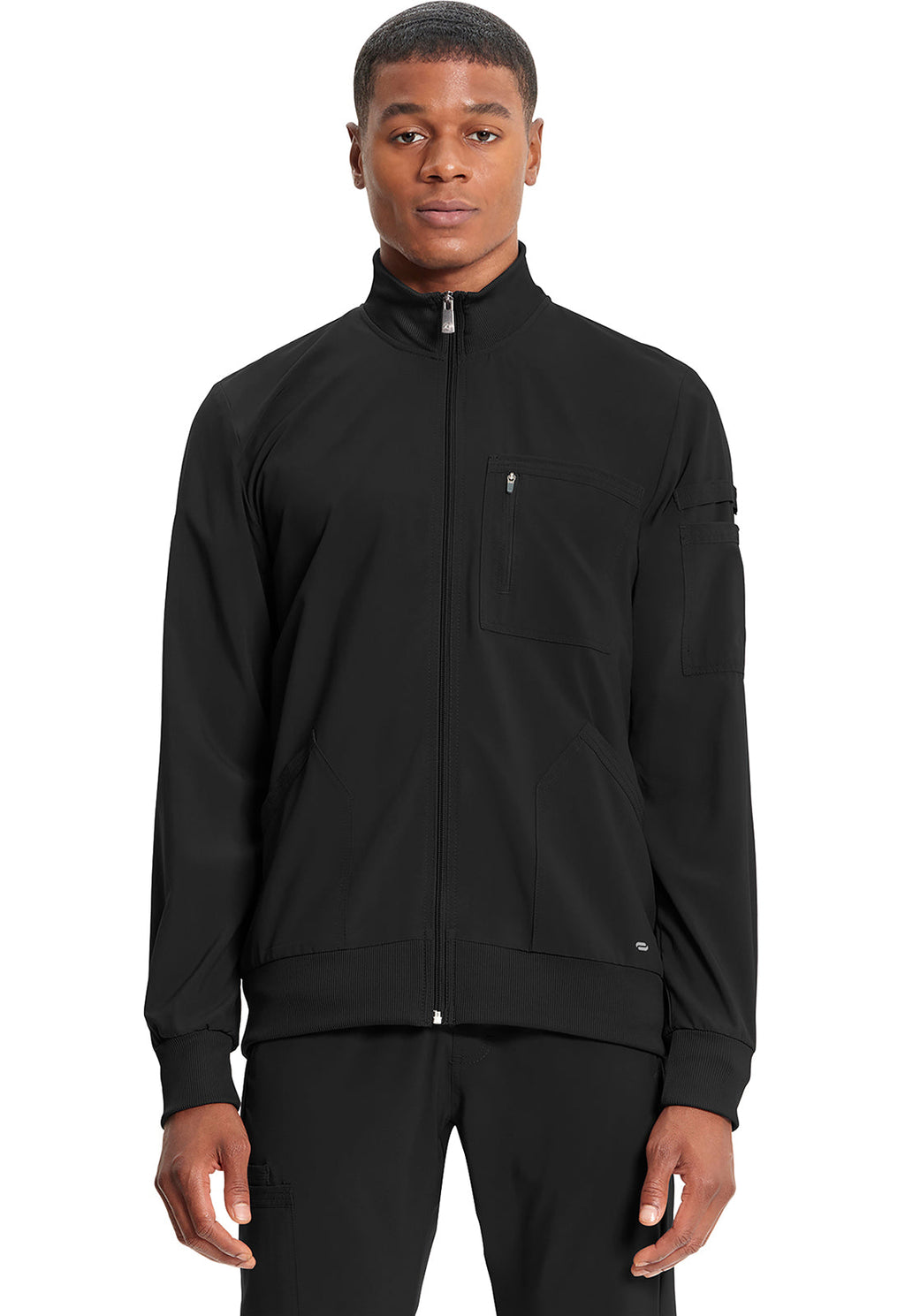 Infinity CK305A Men's Zip Front Jacket Black