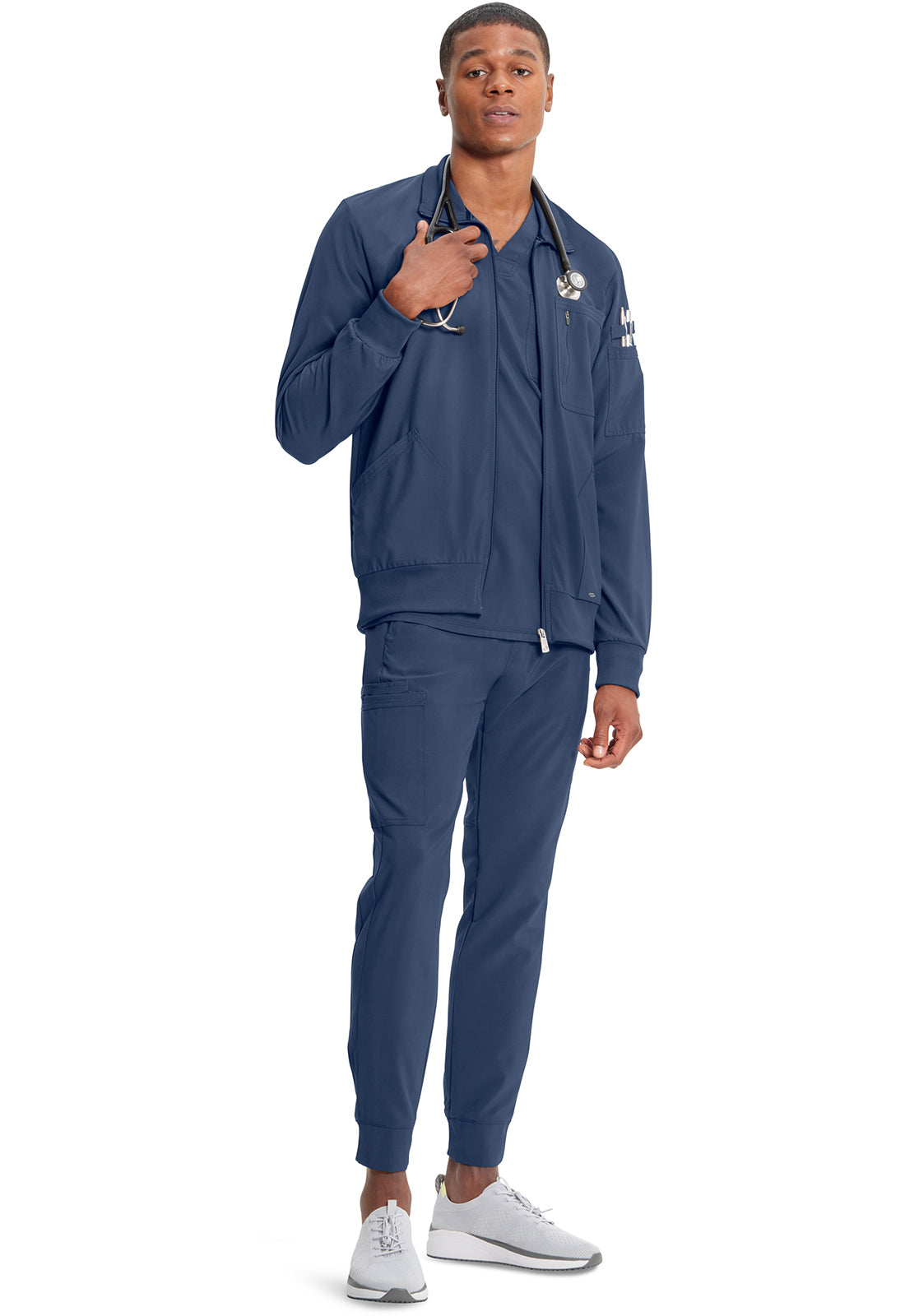 Infinity CK305A Men's Zip Front Jacket Navy