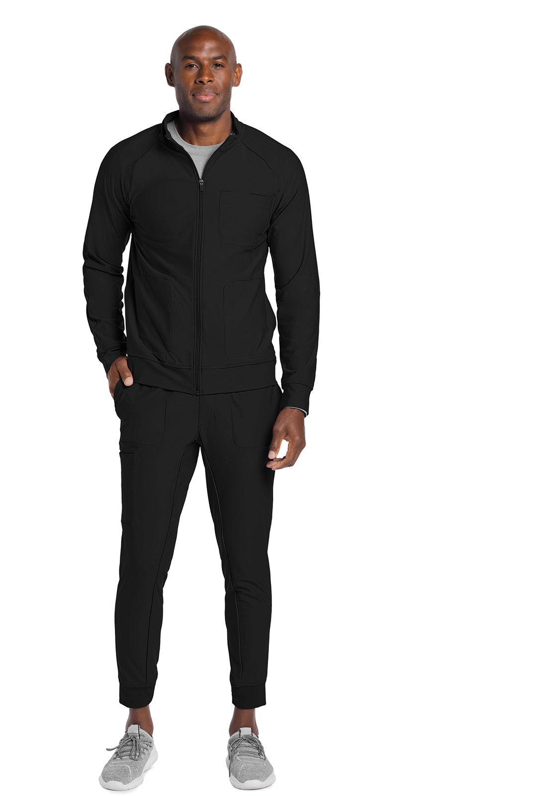 Form CK333 Men's Zip Front Jacket Black