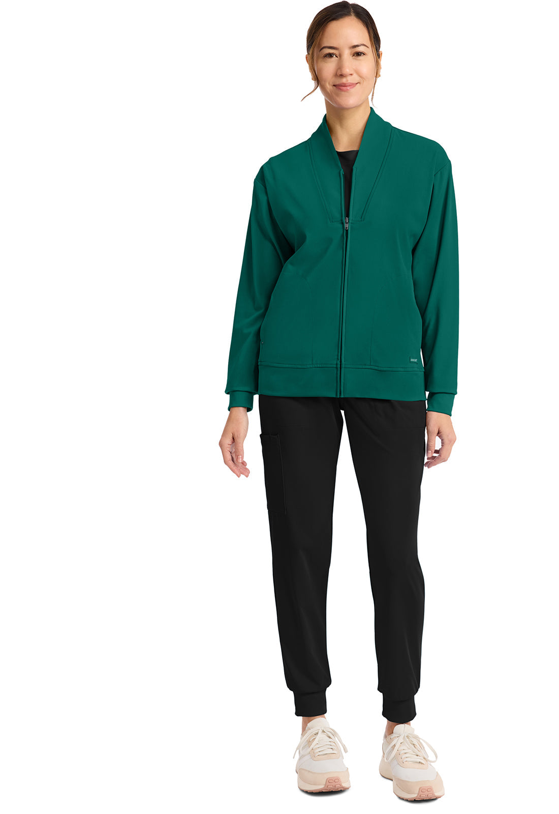 Achieve CK353 Women's Zip-Up Warm-Up Jacket Hunter Image