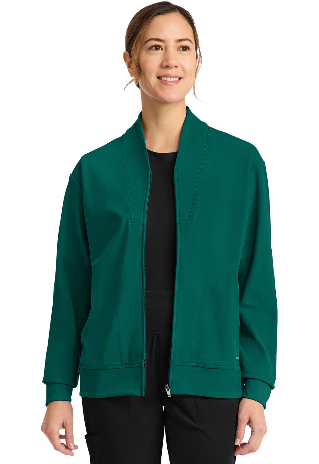 Achieve CK353 Women's Zip-Up Warm-Up Jacket Hunter