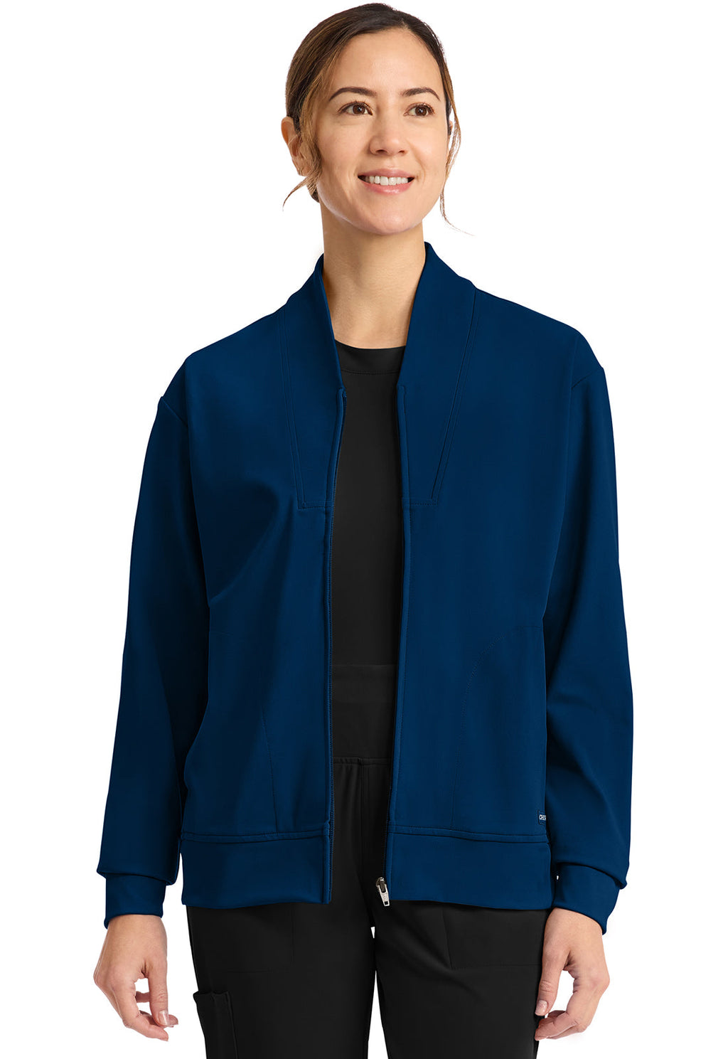 Achieve CK353 Women's Zip-Up Warm-Up Jacket Navy Image
