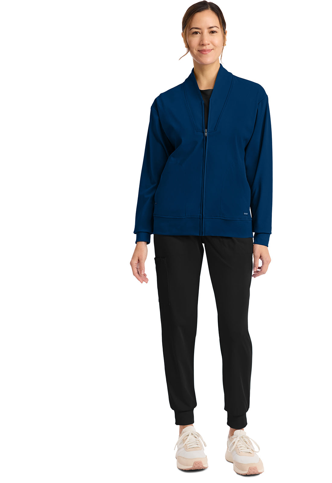 Achieve CK353 Women's Zip-Up Warm-Up Jacket Navy Image