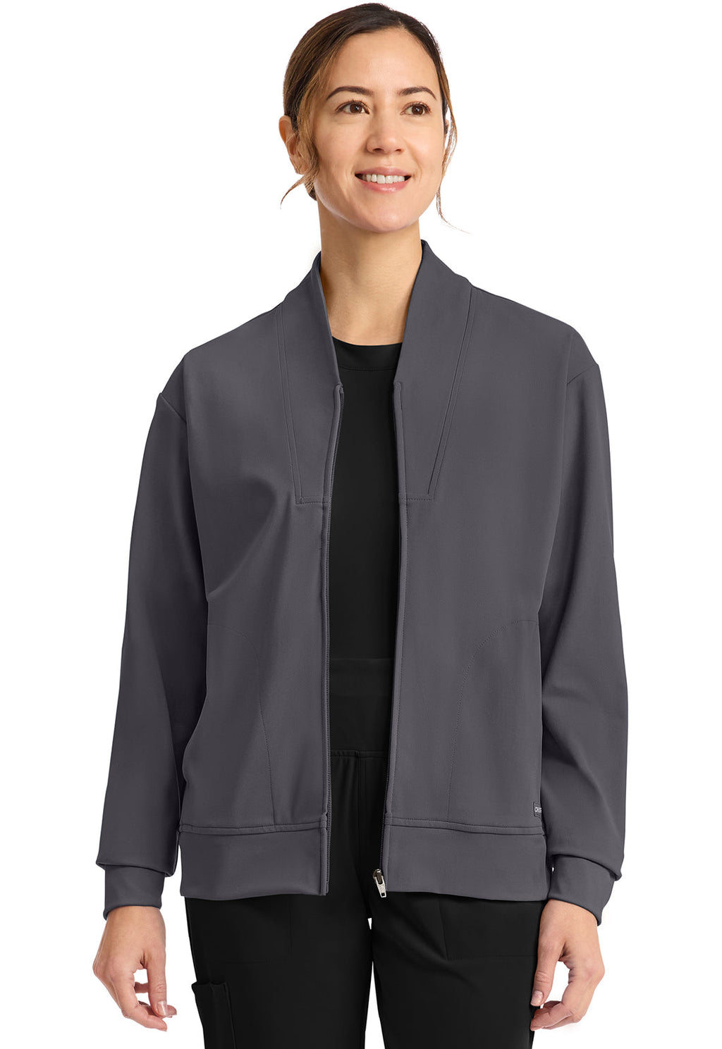 Achieve CK353 Women's Zip-Up Warm-Up Jacket Pewter Image