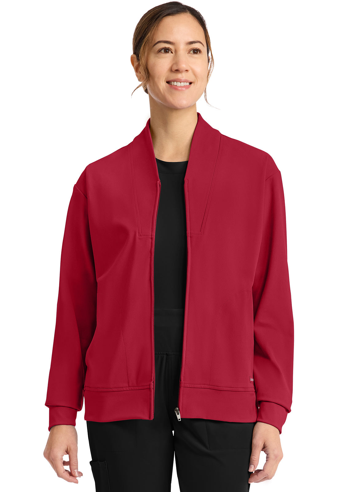 Achieve CK353 Women's Zip-Up Warm-Up Jacket Red Image