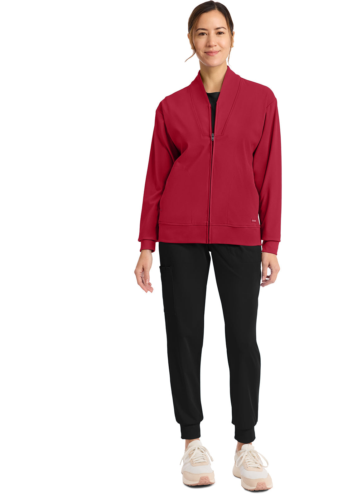 Achieve CK353 Women's Zip-Up Warm-Up Jacket Red Image