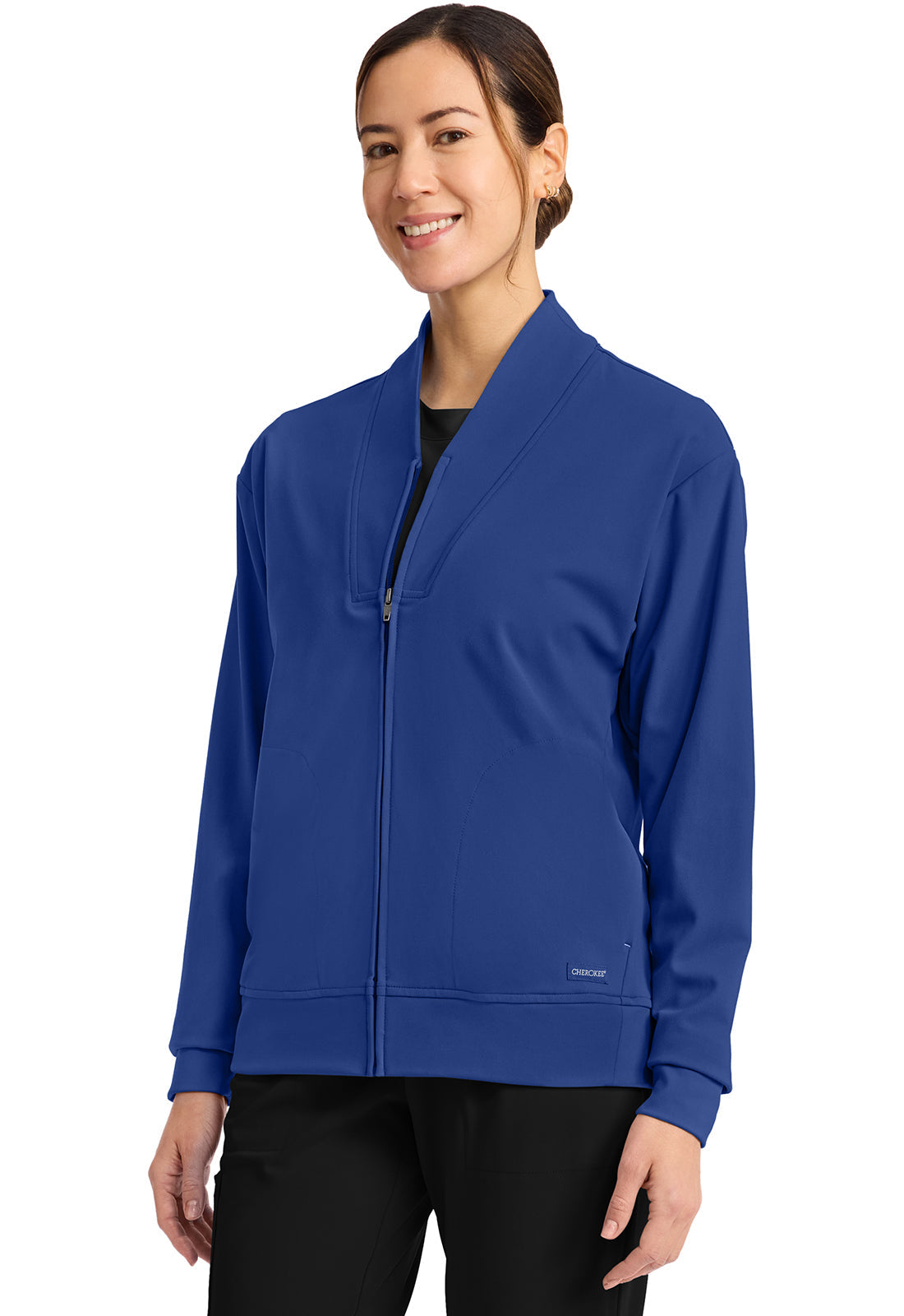 Achieve CK353 Women's Zip-Up Warm-Up Jacket Royal Image