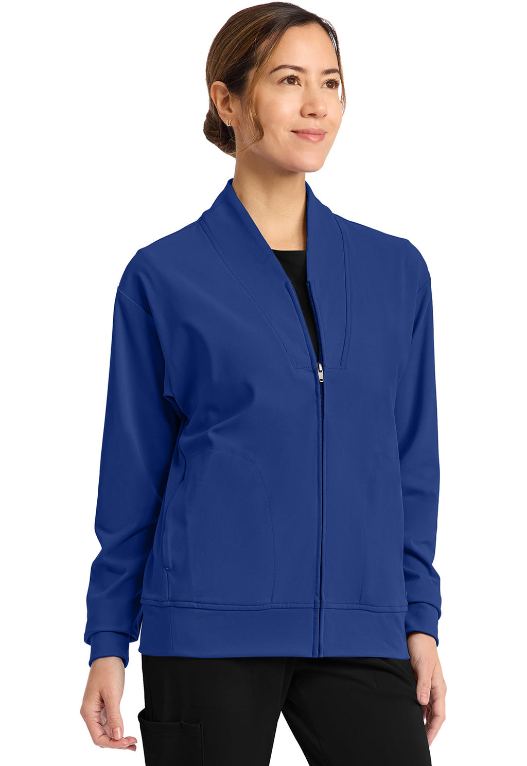 Achieve CK353 Women's Zip-Up Warm-Up Jacket Royal Image