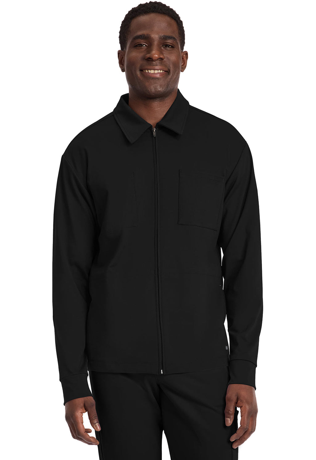 Achieve CK354 Men's Zip-Up Warm-Up Jacket Black Image