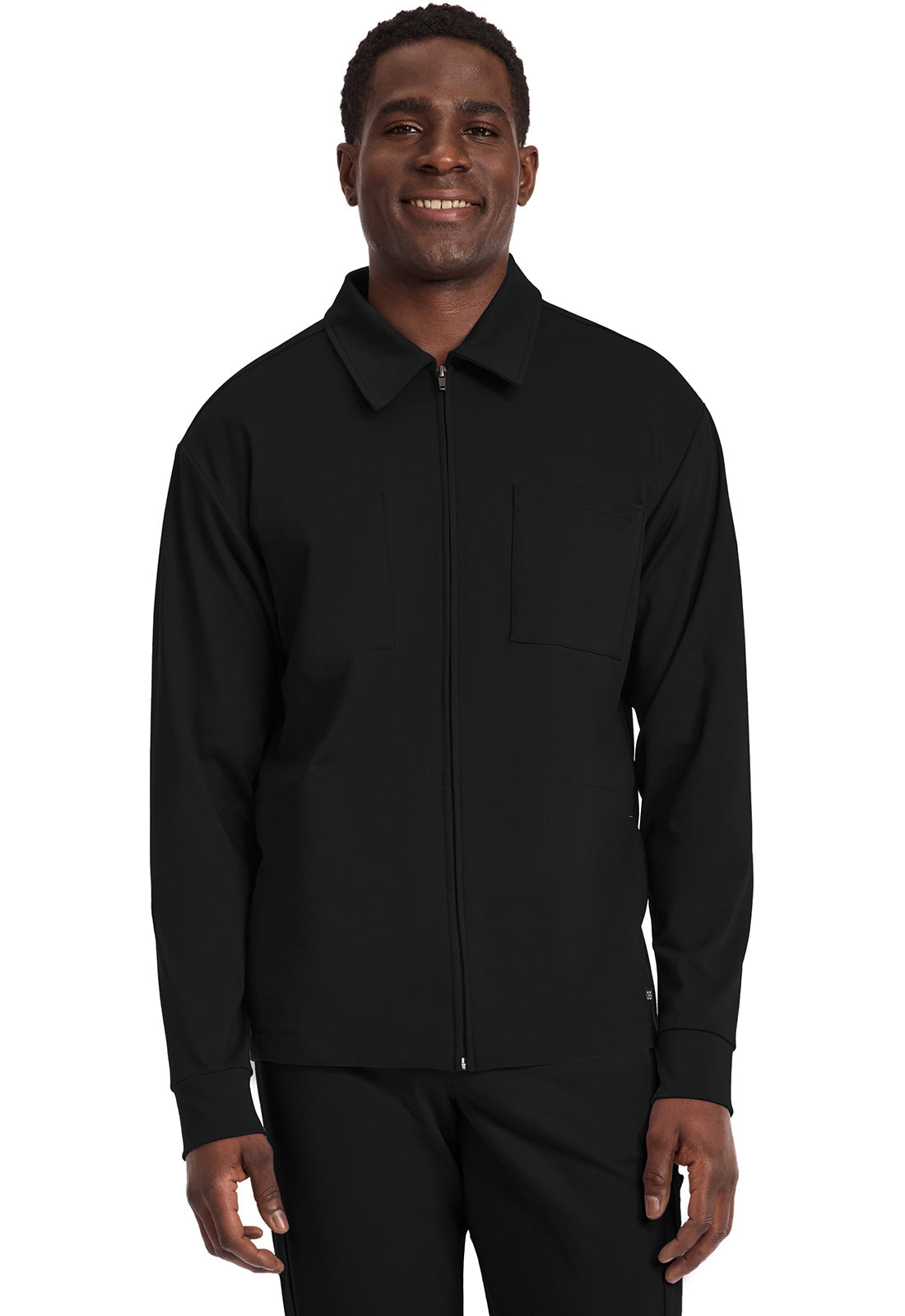 Achieve CK354 Men's Zip-Up Warm-Up Jacket Black Image