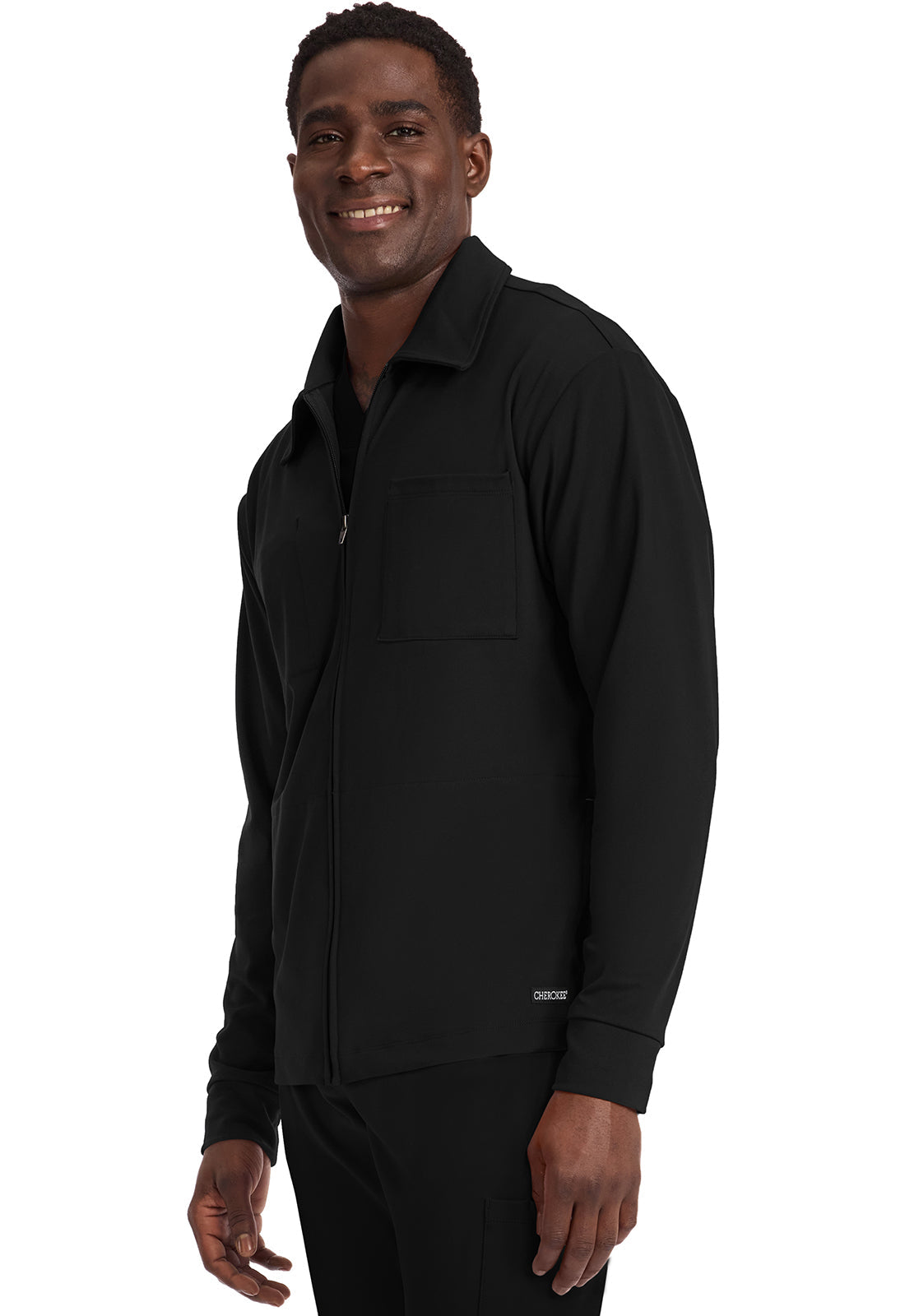 Achieve CK354 Men's Zip-Up Warm-Up Jacket Black Image