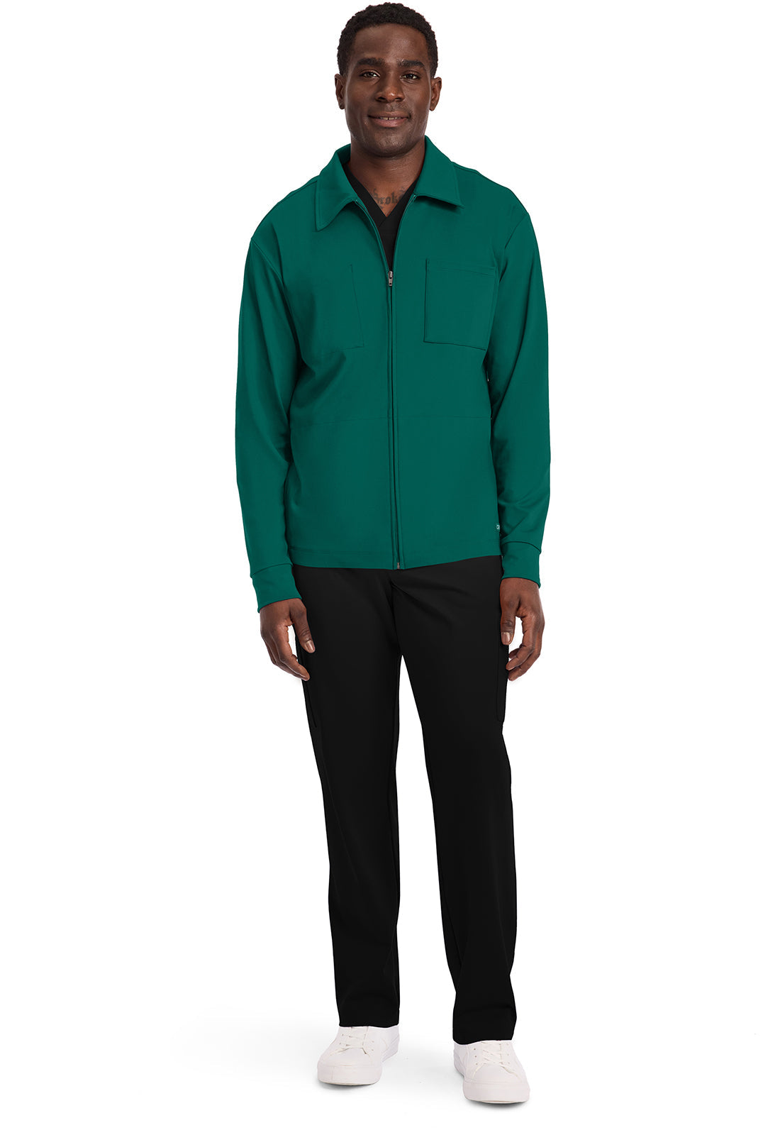 Achieve CK354 Men's Zip-Up Warm-Up Jacket Hunter Image