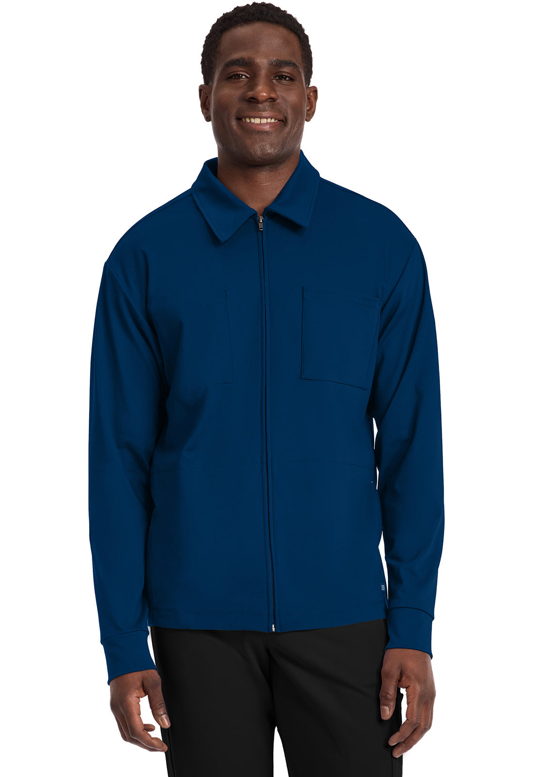 Achieve CK354 Men's Zip-Up Warm-Up Jacket Navy Image