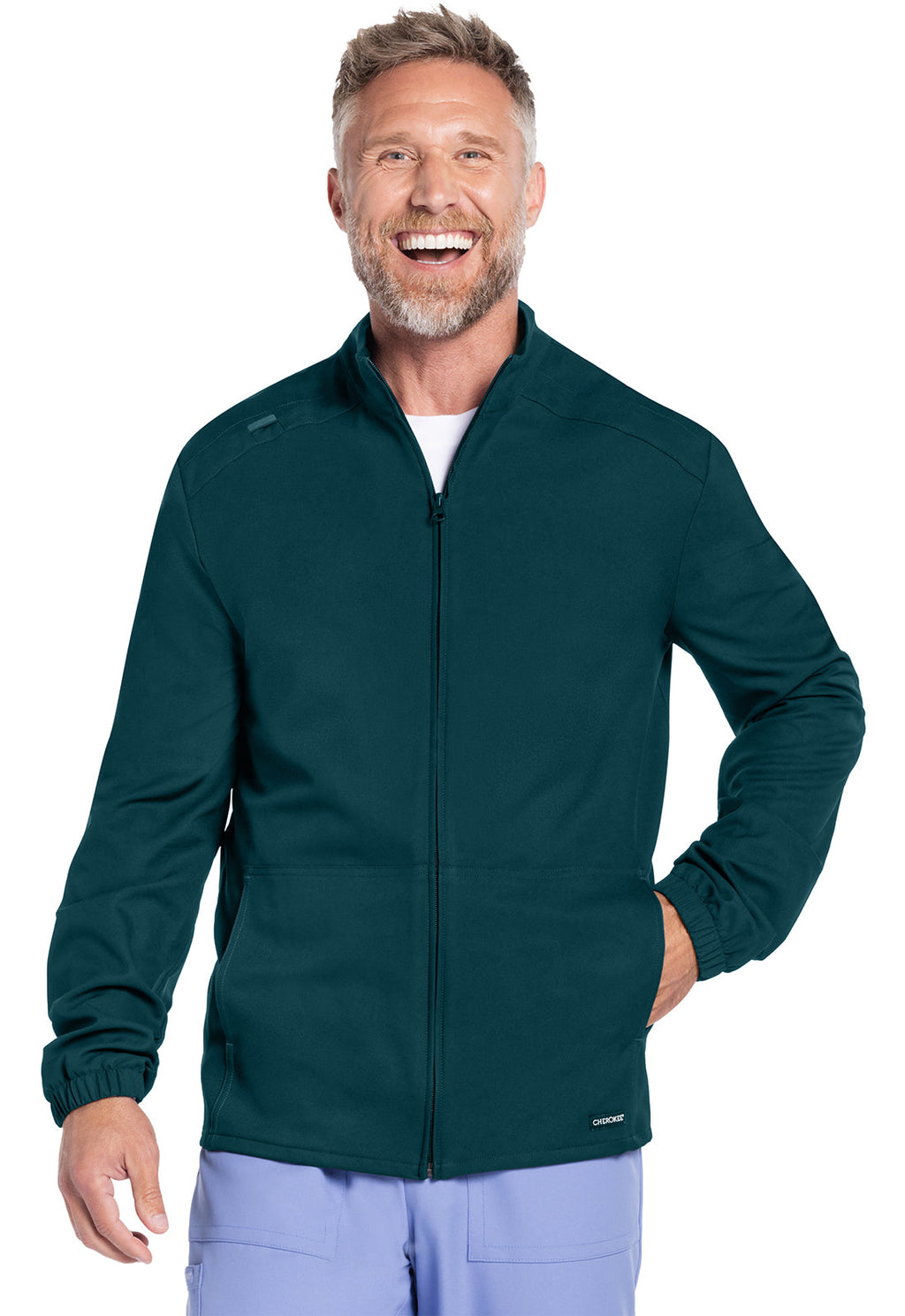 Workwear Originals Ultra CK359A Men's Zip Front Jacket Caribbean Blue