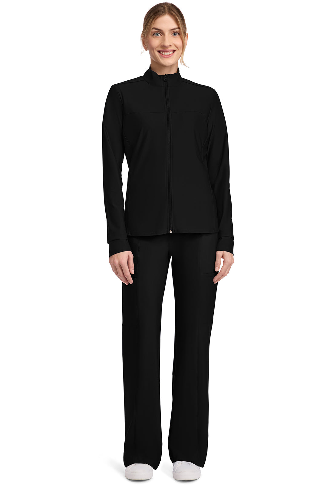 Form CK381 Women's 3-Pocket Warm-up Jacket Black Image