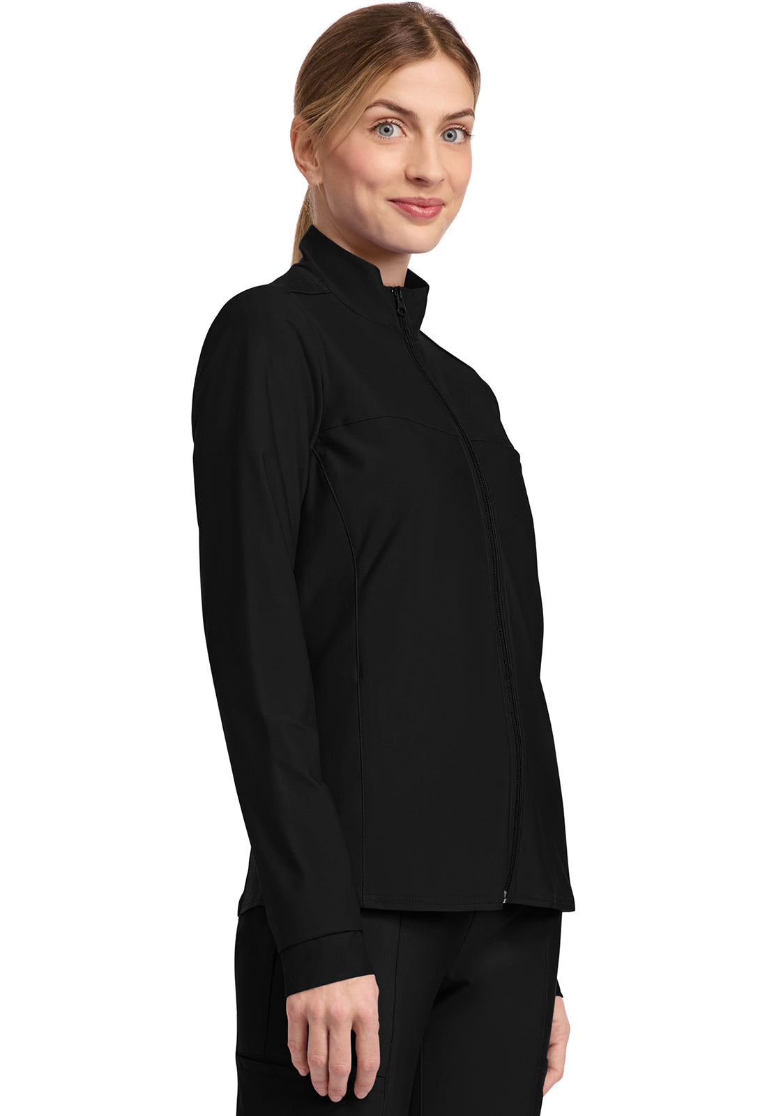 Form CK381 Women's 3-Pocket Warm-up Jacket Black Image
