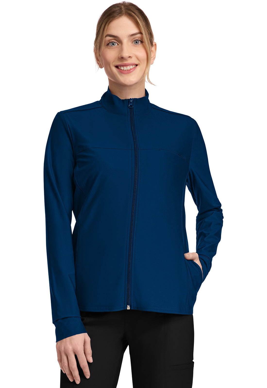 Form CK381 Women's 3-Pocket Warm-up Jacket Navy