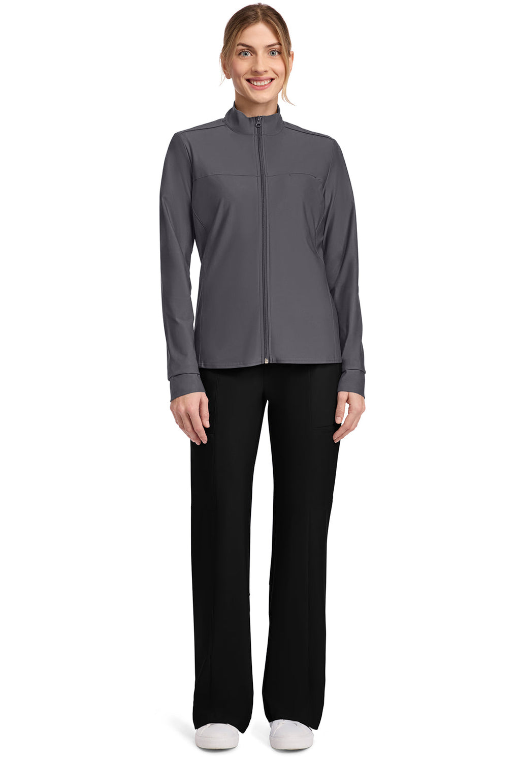 Form CK381 Women's 3-Pocket Warm-up Jacket Pewter Image