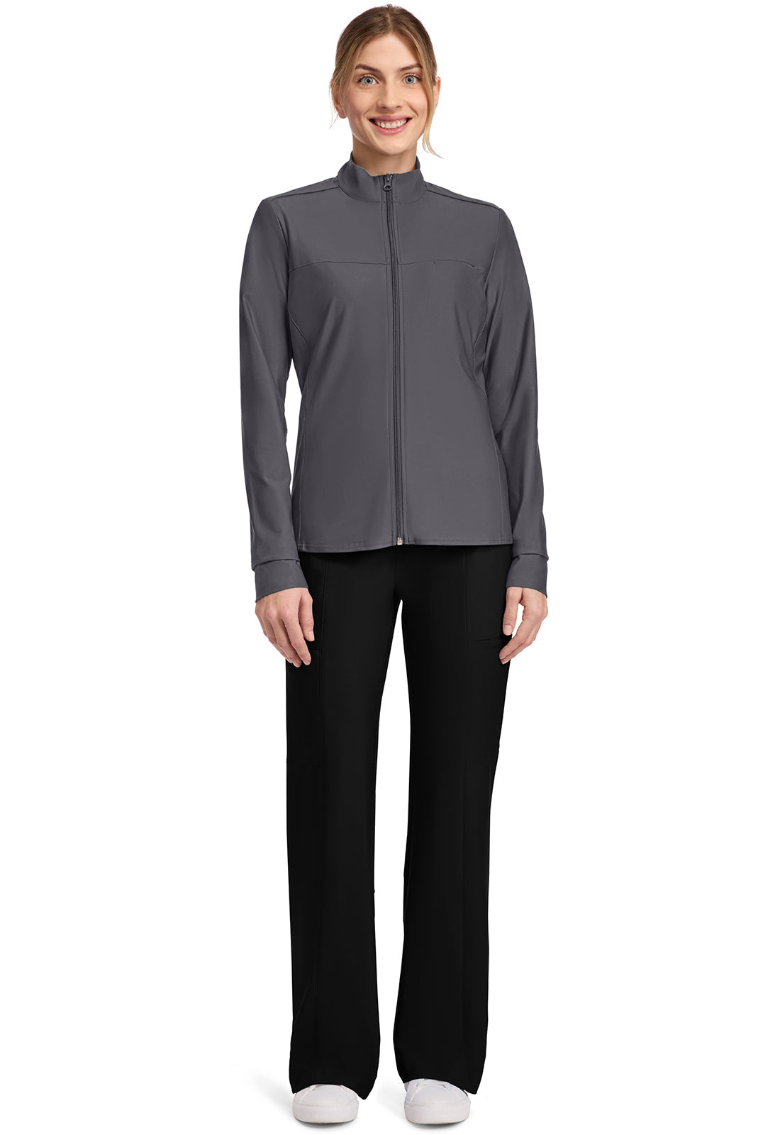 Form CK381 Women's 3-Pocket Warm-up Jacket Pewter