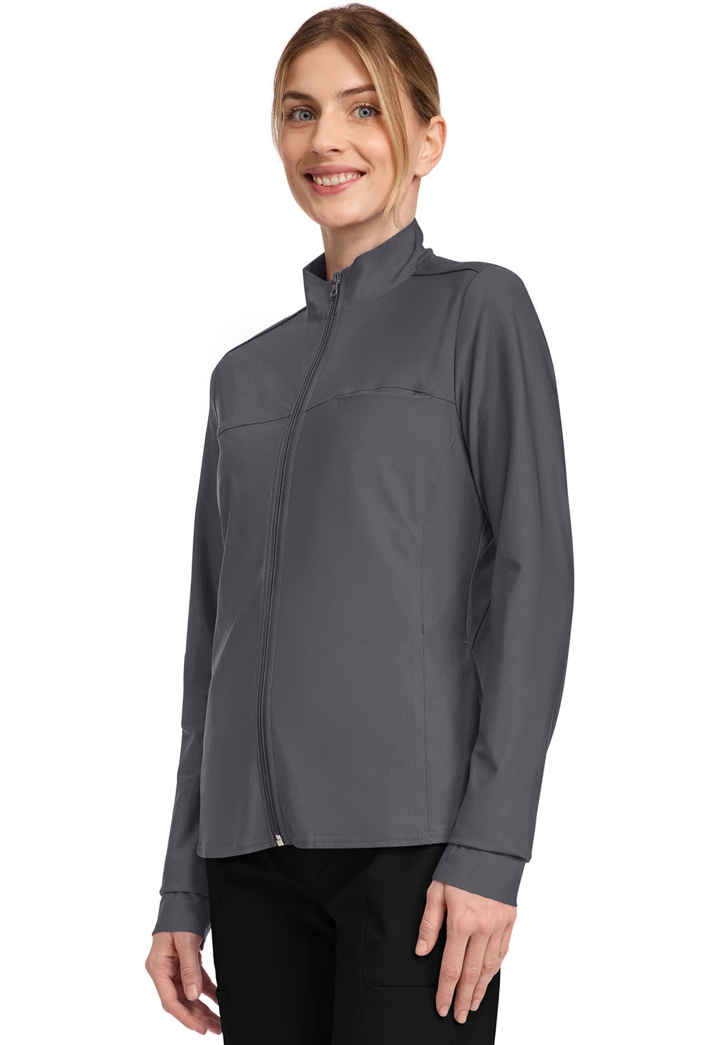 Form CK381 Women's 3-Pocket Warm-up Jacket Pewter
