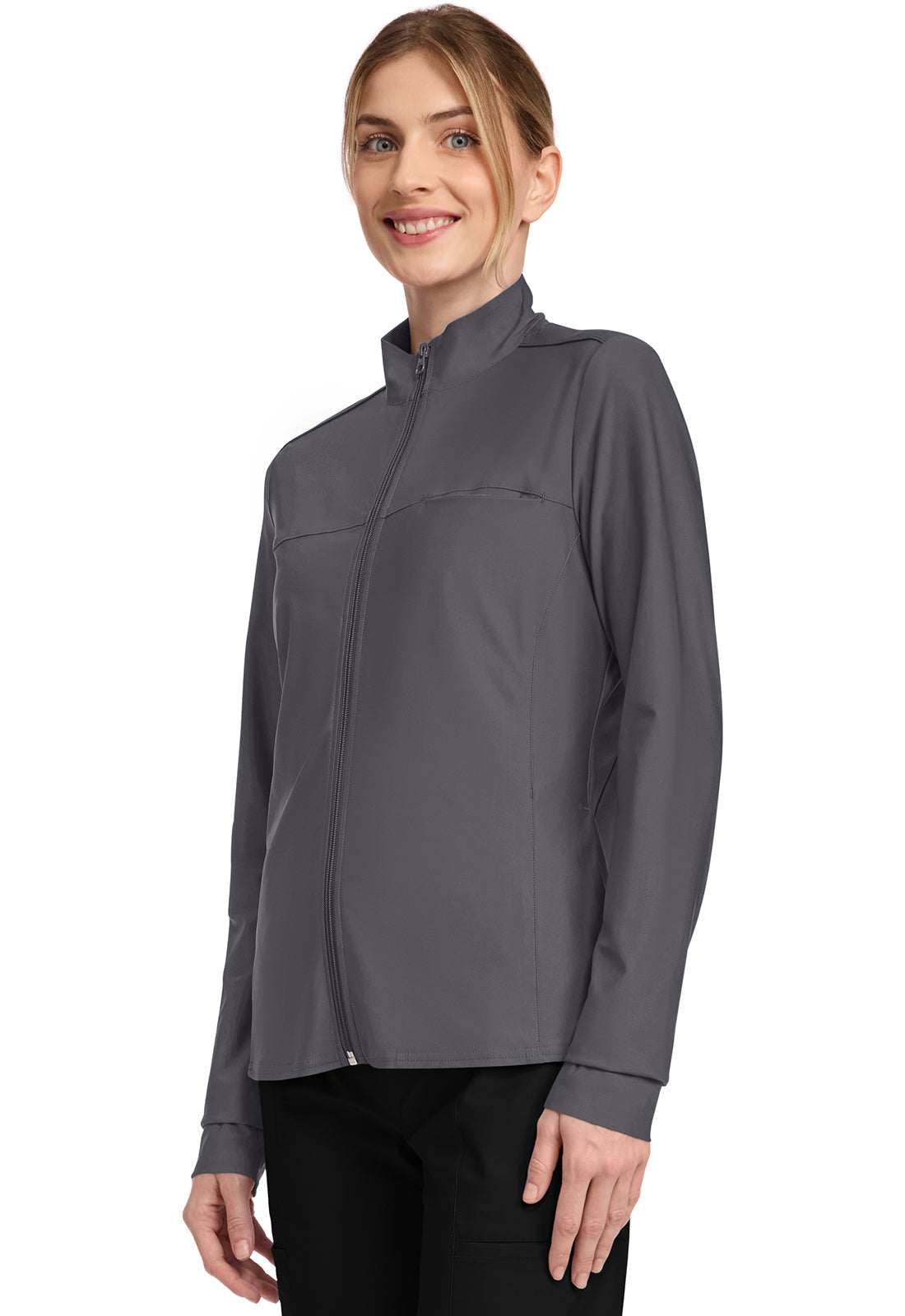 Form CK381 Women's 3-Pocket Warm-up Jacket Pewter