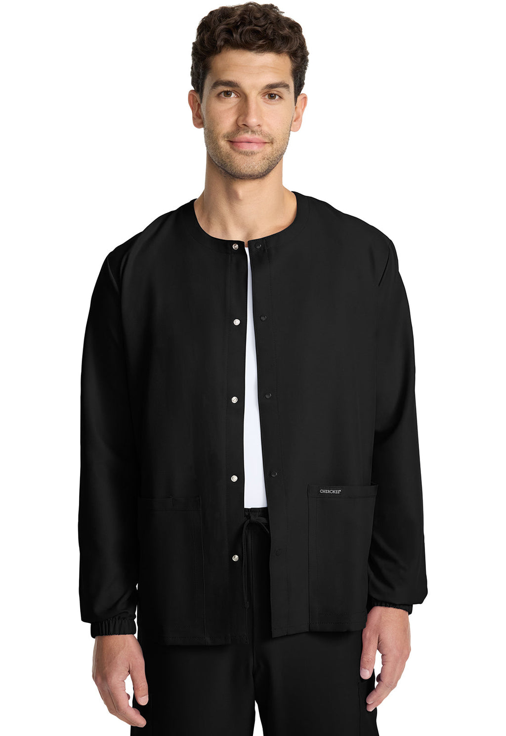 Workwear Originals Ultra CK393A Unisex Unisex Snap Front Warm Up Jacket Black