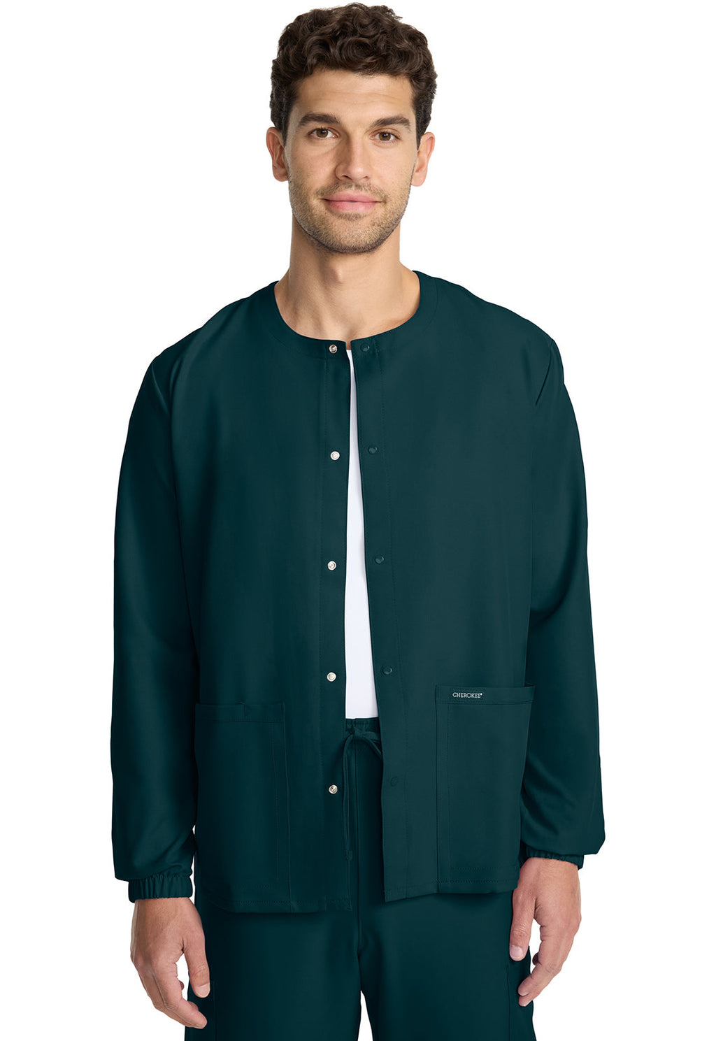 Workwear Originals Ultra CK393A Unisex Unisex Snap Front Warm Up Jacket Caribbean Blue