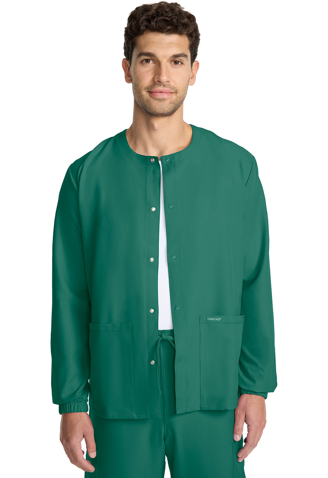 Workwear Originals Ultra CK393A Unisex Unisex Snap Front Warm Up Jacket Hunter Green