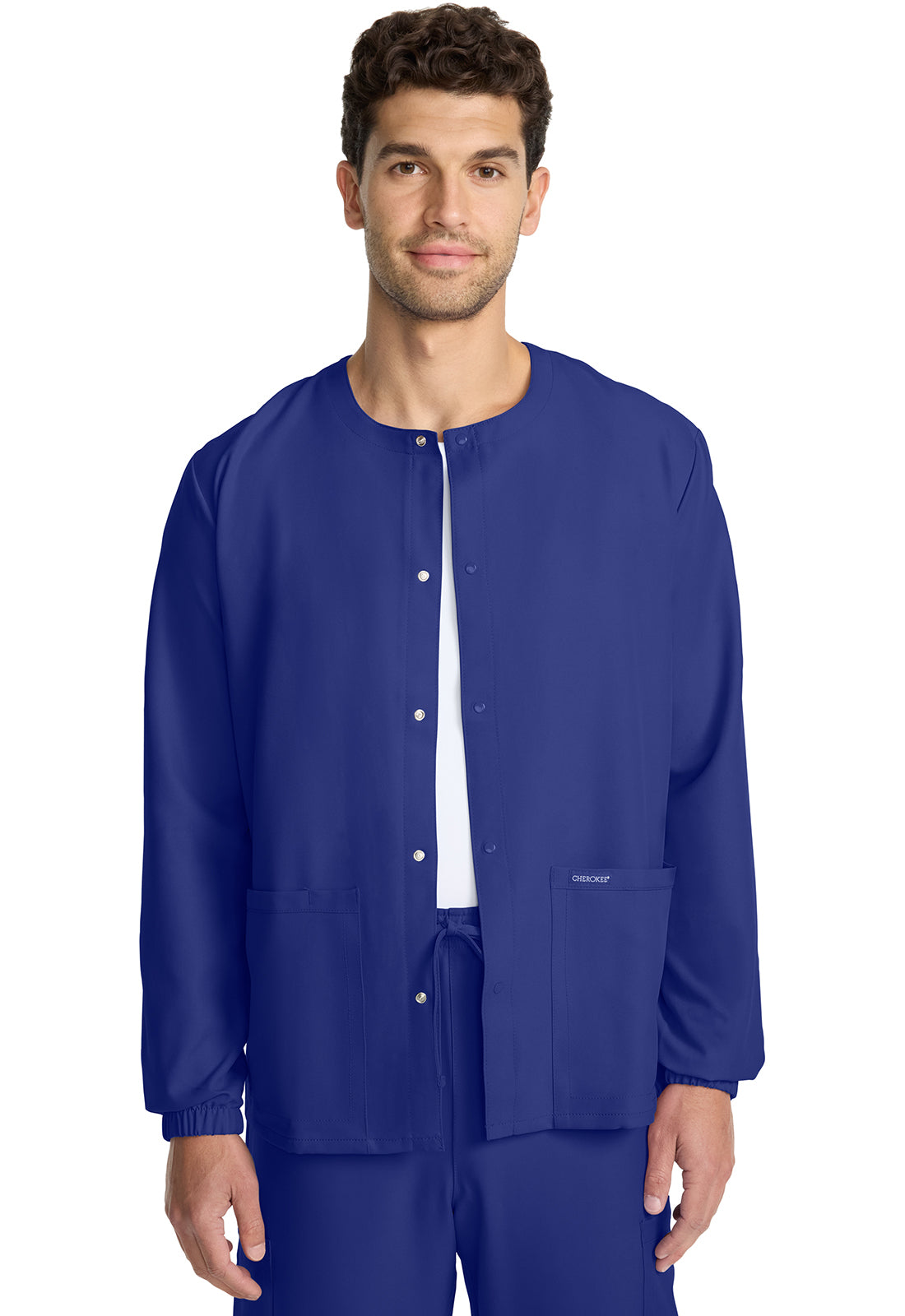 Workwear Originals Ultra CK393A Unisex Unisex Snap Front Warm Up Jacket Navy