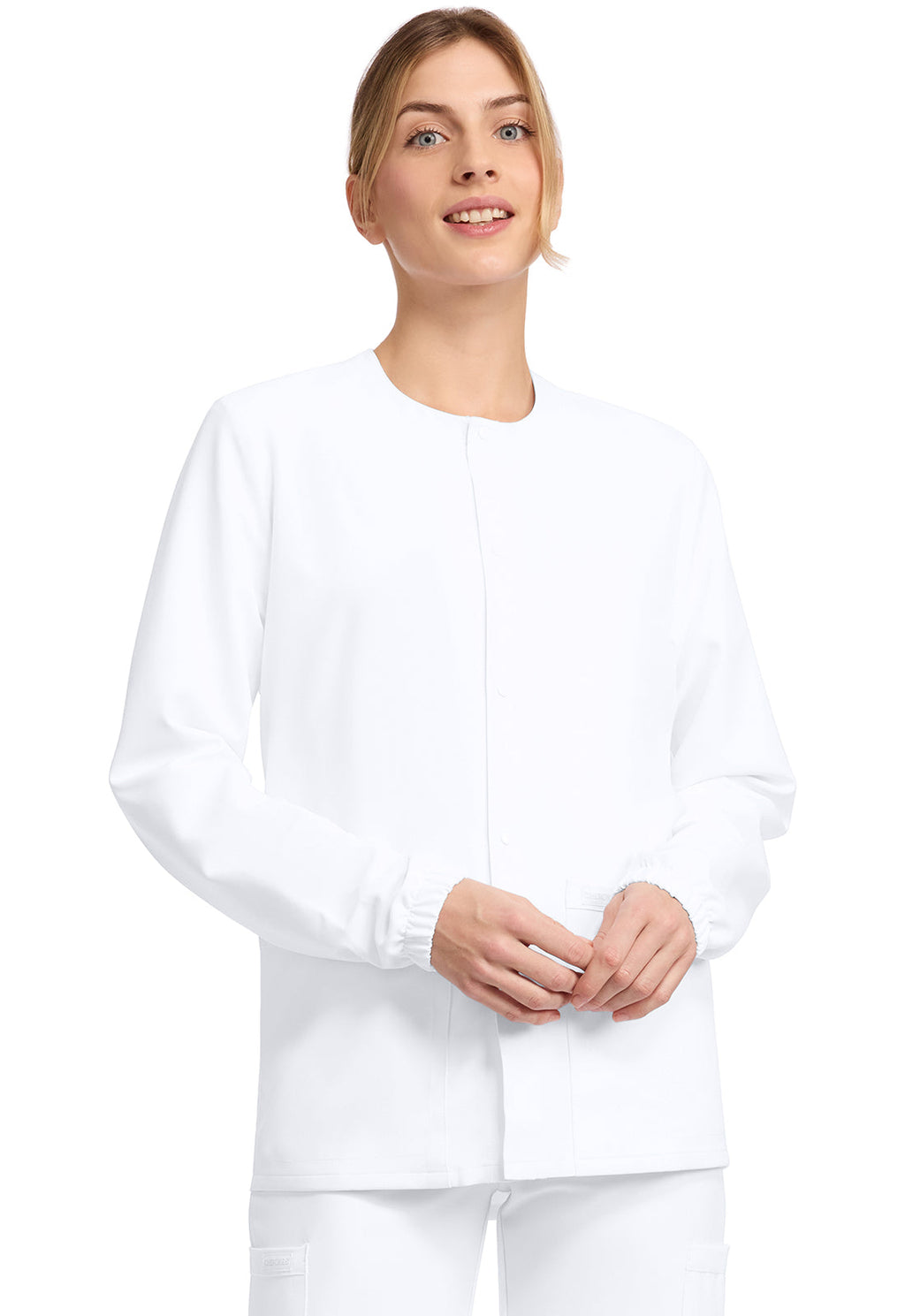Workwear Originals Ultra CK393A Unisex Unisex Snap Front Warm Up Jacket White
