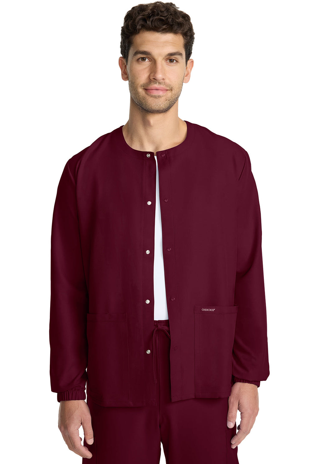 Workwear Originals Ultra CK393A Unisex Unisex Snap Front Warm Up Jacket Wine