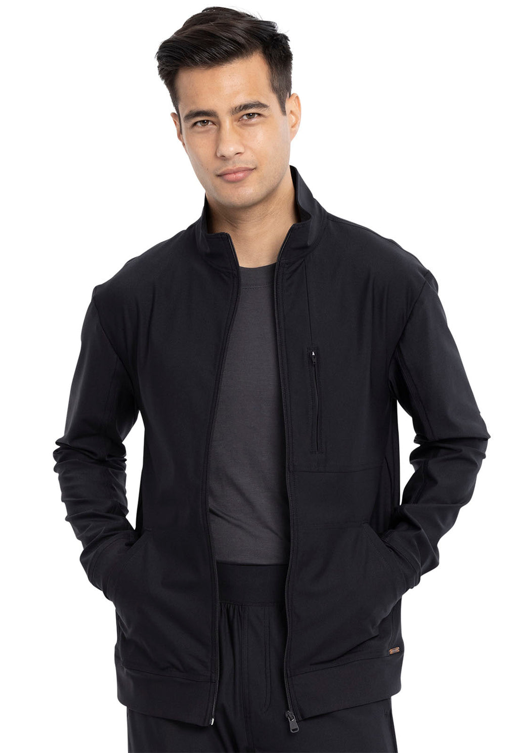 Form CK399 Men's Zip Front Jacket Black