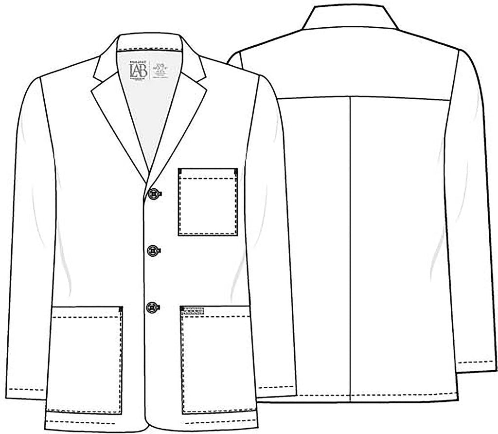Project Lab CK401 Men's 32" Men's Consultation Coat White