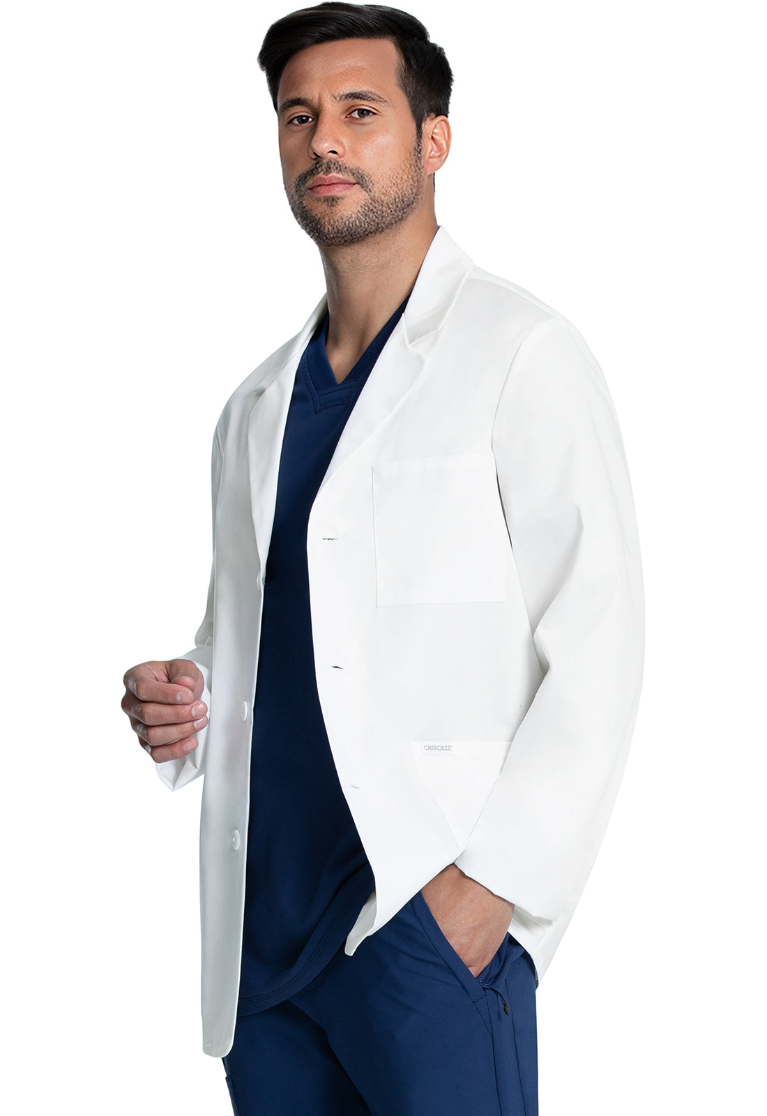 Project Lab by Cherokee CK401 30" Men's Consultation Coat White