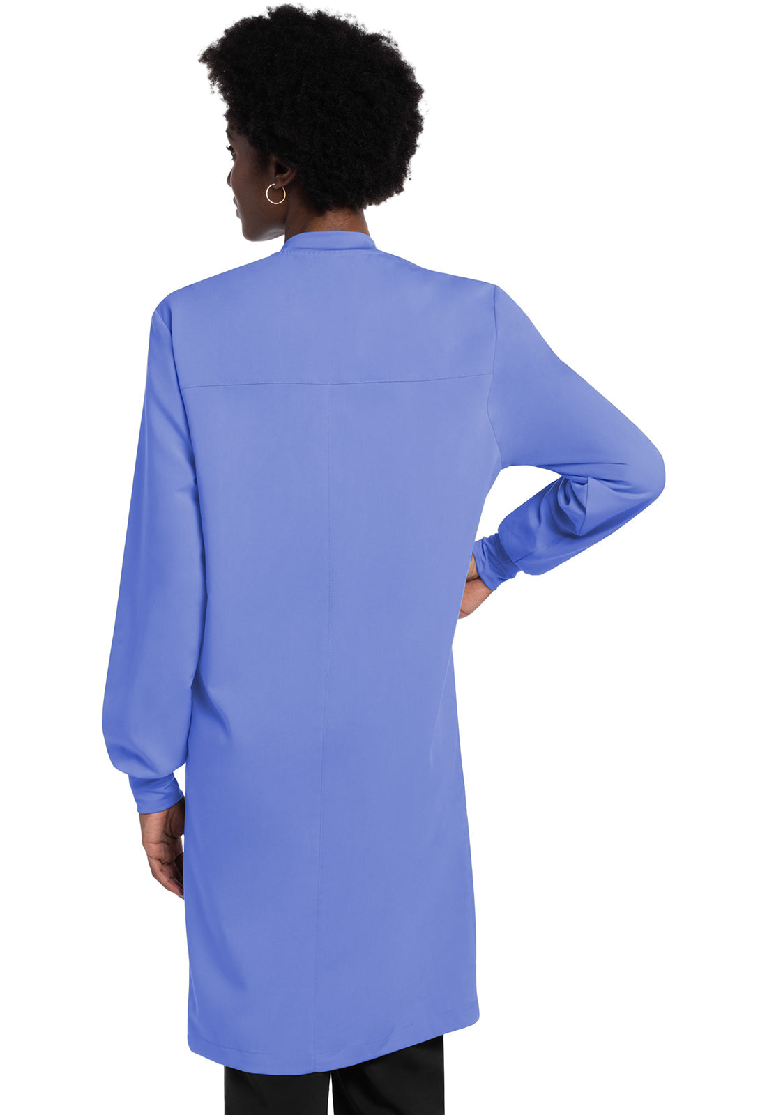 Project Lab CK402A Unisex 40" Snap Front Lab Coat Ciel Blue