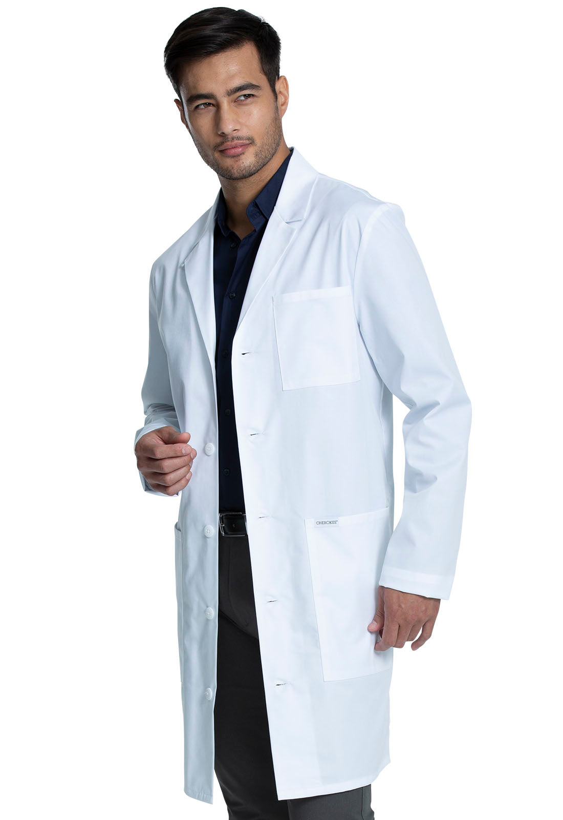 Project Lab by Cherokee CK412 Tall 40" Men's Lab Coat White