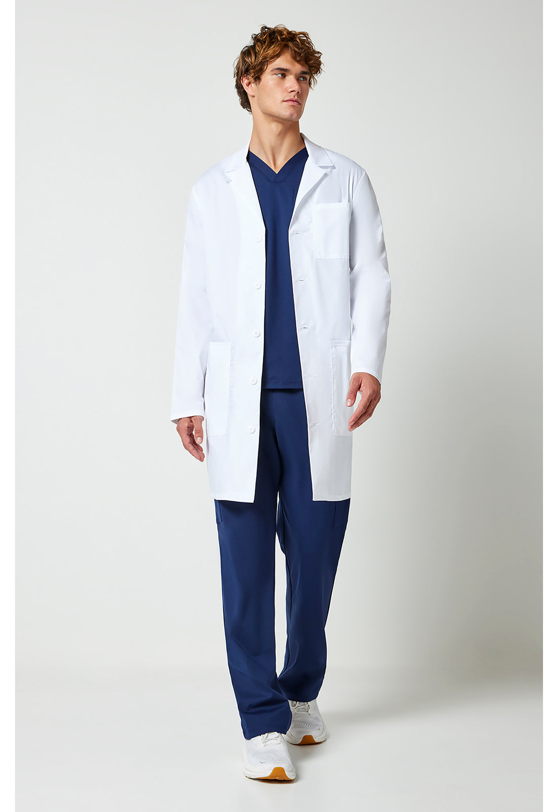 Project Lab CK412 Men's 40" Men's Lab Coat White