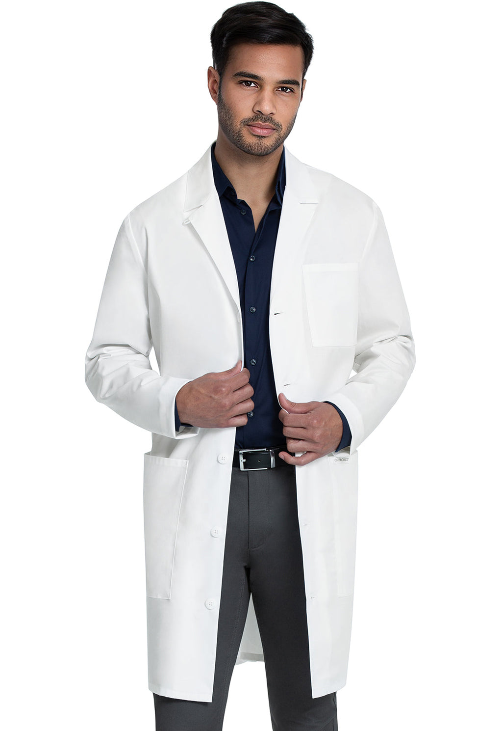 Project Lab by Cherokee CK412 38" Men's Lab Coat White