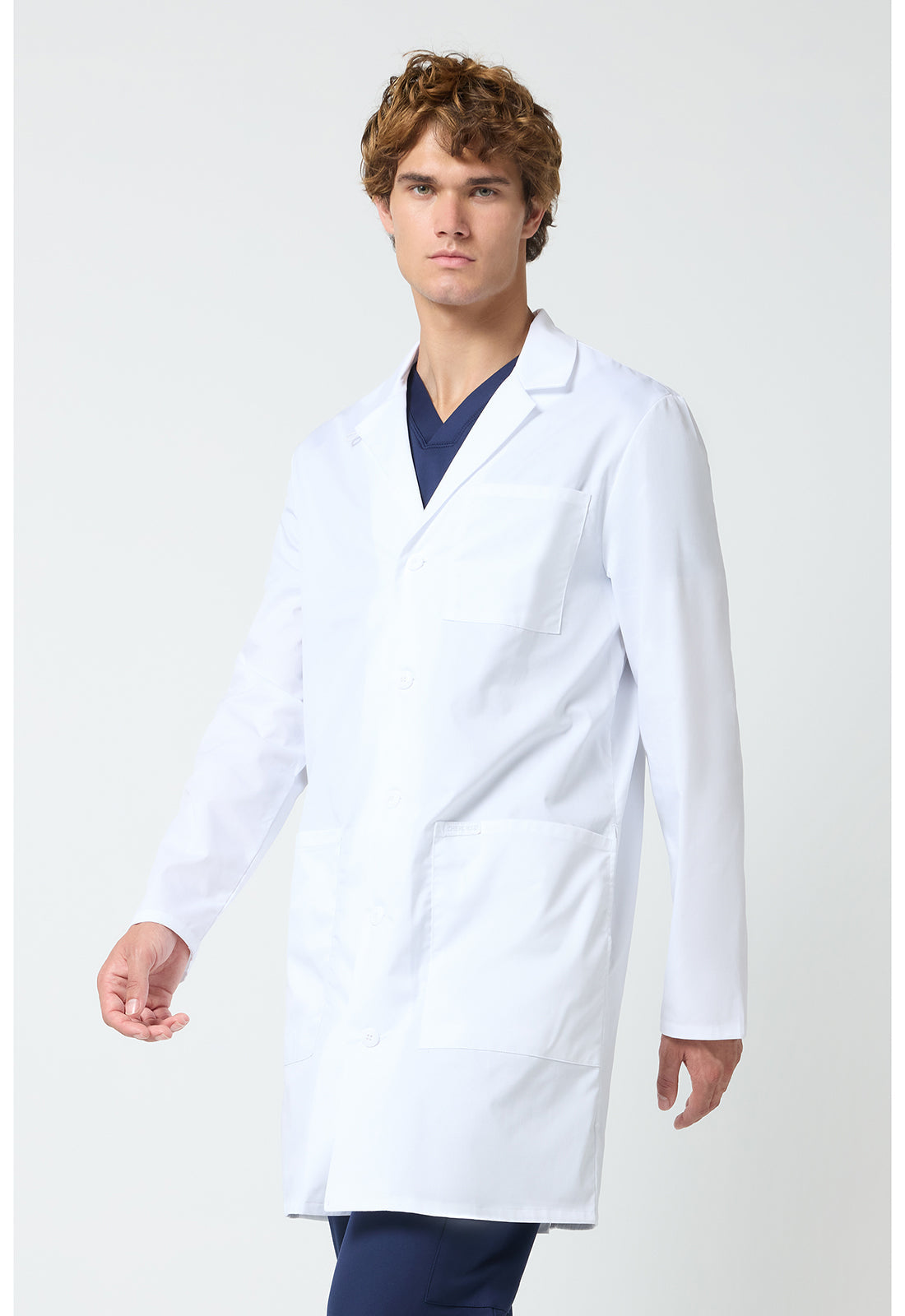 Project Lab CK412 Men's 40" Men's Lab Coat White