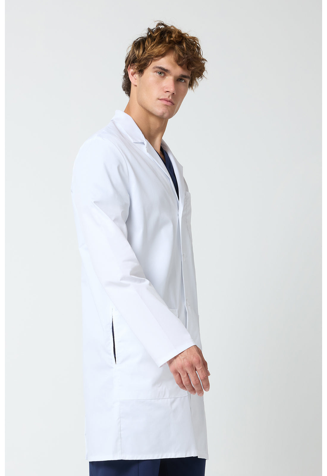 Project Lab CK412 Men's 40" Men's Lab Coat White