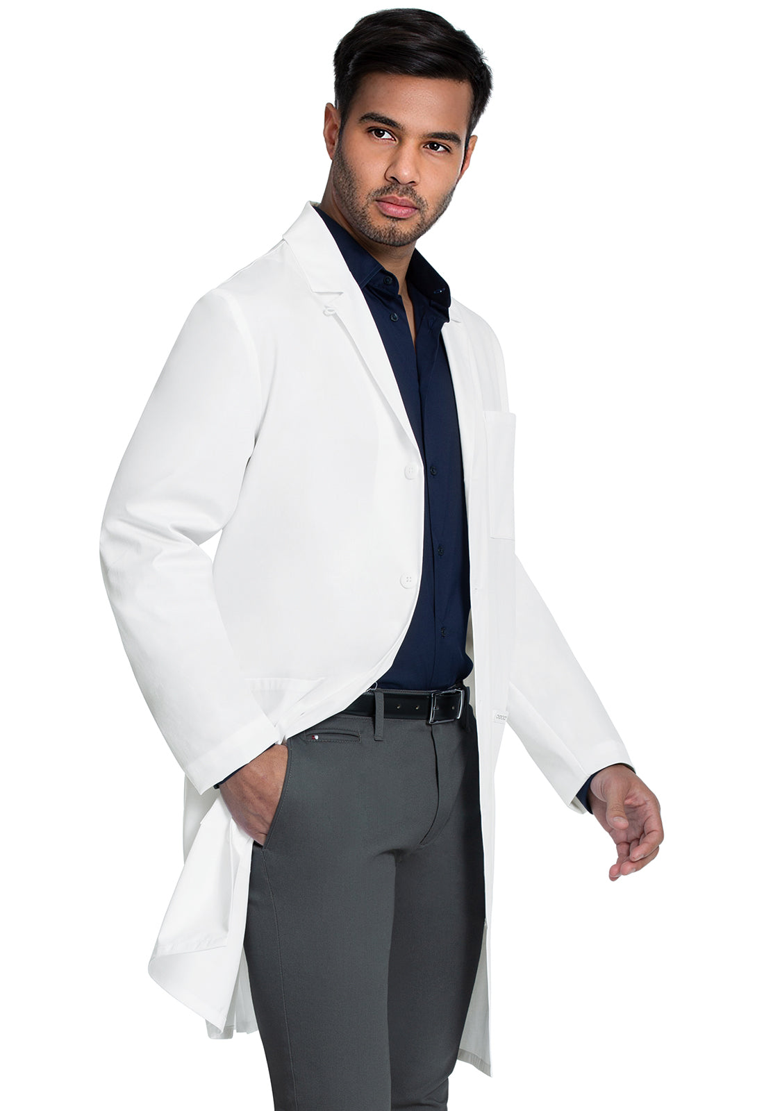 Project Lab by Cherokee CK412 38" Men's Lab Coat White