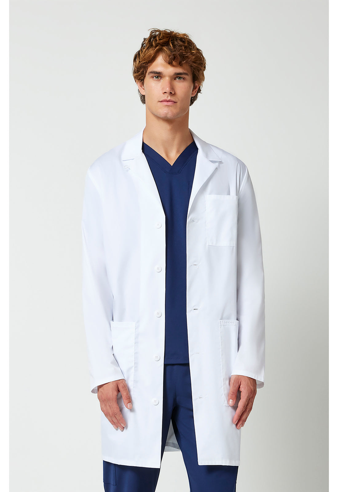 Project Lab CK412 Men's 40" Men's Lab Coat White