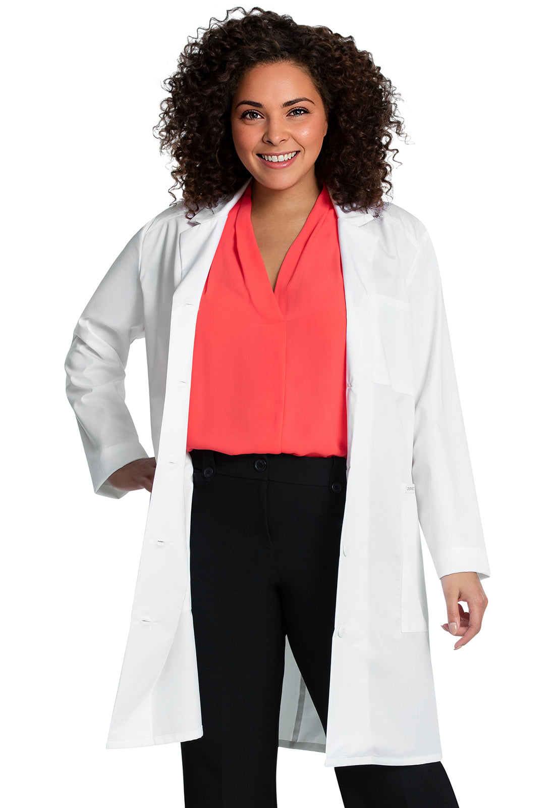 Project Lab CK421 Women's 37" Lab Coat White
