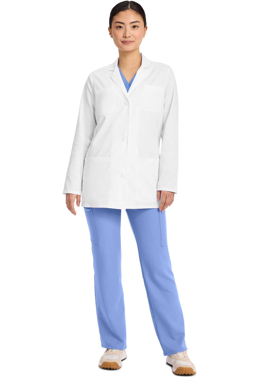 Project Lab CK434 Women's Women's 30" Medical Coat White