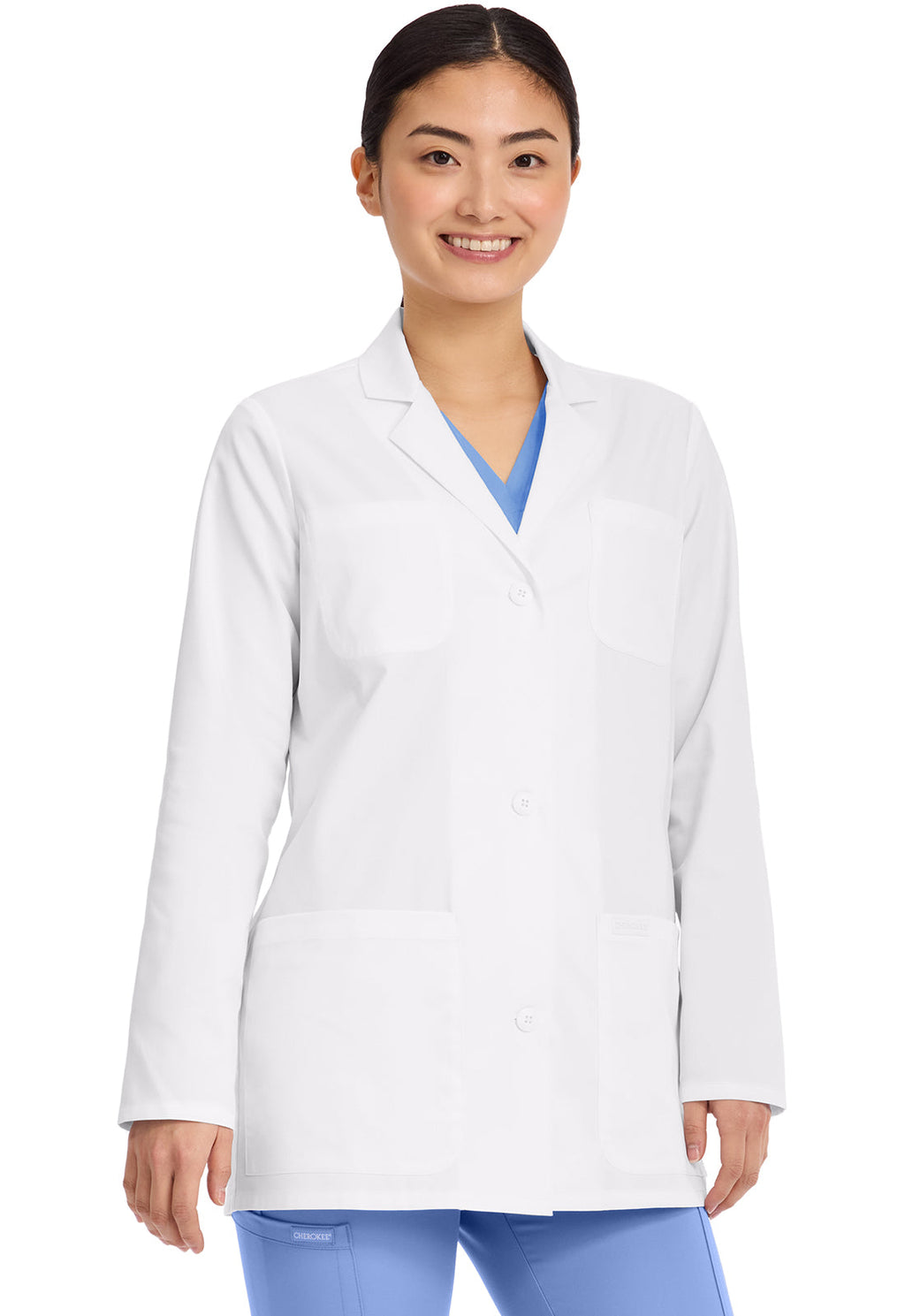 Project Lab CK434 Women's Women's 30" Medical Coat White